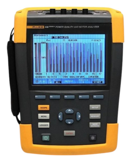 FLUKE 438 SERIES II THREE PHASE POWER QUALITY &amp; MOTOR ANALYZER