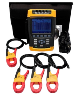 FLUKE 434 THREE PHASE POWER QUALITY ANALYZER METER